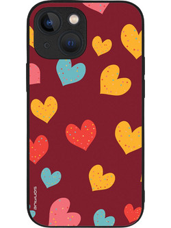 Sonique Heart Series Θήκη iPhone 13 Mini Burgundy