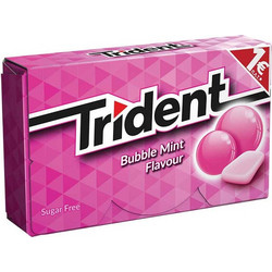 Trident Bubblemint Τσίχλες 23.8gr Τεμάχιο