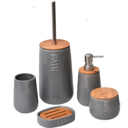Σετ Μπάνιου Βamboo Bath Γκρι 6229-6228-6230-6232