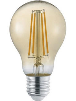 Λάμπα Globe E27 LED FILAMENT 6W 2200K Θερμό Φως 320 Μελί Dimmable