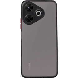 LIME HARDSHELL FUSION ΘΗΚΗ XIAOMI REDMI 13/ POCO M6 4G 6,79in FULL CAMERA PROTECTION BLACK WITH RED KEYS