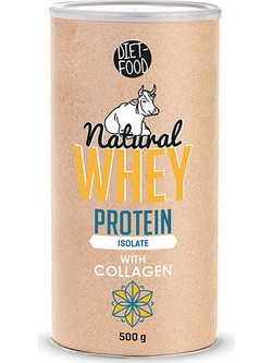 Diet Food Natural Whey Isolate with Collagen Πρωτεΐνη Ορού Γάλακτος Γράμμωσης 500gr