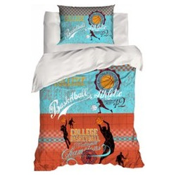 Kipper Flamingo Σετ Παιδικά Σεντόνια Μονά Βαμβακερά 160x250 Basketball