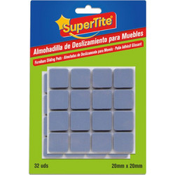 Supertite 8125 Τετράγωνες Τάπες Επίπλων Γκρι 20x20mm 32TMX
