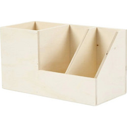 Μολυβοθήκη Ξύλινη 3 Θέσεων 11x10x20cm