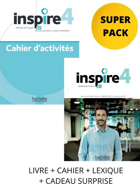 INSPIRE 4 SUPER PACK (LIVRE + CAHIER + LEXIQUE + CADEAU SURPRISE)