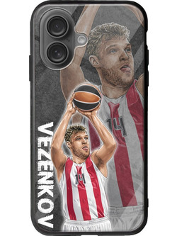 Θήκη Euroleague Stars - Sasha Vezenkov iPhone 16 Plus Groove TPU (Tempered Glass και TPU)