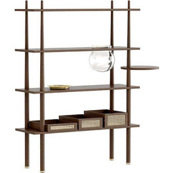 Ραφιέρα Stories 5773C5773-4 110x35x148cm Dark Oak Umage