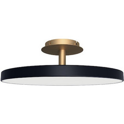 Φωτιστικό Οροφής - Πλαφονιέρα Asteria 2330 Φ60x21cm Led 2300lm 37W 3000K Anthracite-Brass Umage