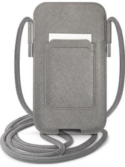 Θήκη Samsung Universal - Guess Guess Saffiano Metal Logo S/M Sock Pouch - Grey