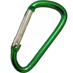 ΜΠΡΕΛΟΚ CARABINER 4,5cm ΠΡΑΣΙΝΟ