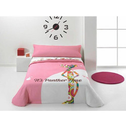 Σετ κάλυμμα παπλώματος Hosteline PINK PANTER Pp Πολύχρωμο Kρεβάτι 90 εκ 3 Τεμάχια