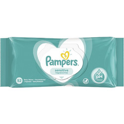 Pampers Fresh Clean Μωρομάντηλα Χωρίς Οινόπνευμα & Parabens 52τμχ