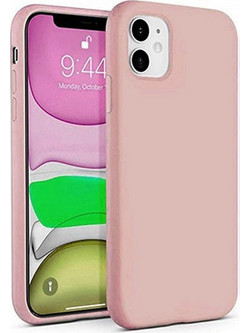 Θήκη Rubber Ενισχυμένης Σιλικόνης για iPhone 11 Dusty Pink