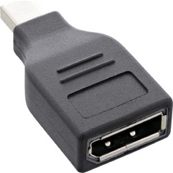 InLine(R) mini DisplayPort male to DisplayPort female 4K/60Hz black