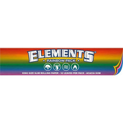 Elements Χαρτάκια - King Size Slim Raindow 32φ