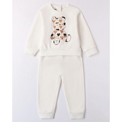 IDO TWO PIECES JOGGING SUIT - 4.A535/00 - ΚΟΡΙΤΣΙ - OFF WHITE