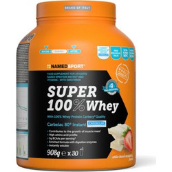 NamedSport Super 100% Whey White Chocolate & Strawberry Πρωτεΐνη Ορού Γάλακτος Γράμμωσης 908gr