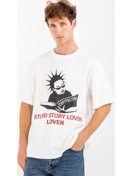 Tee Library Relaxed Fit Punky Reader T-Shirt (TCF-23-RT-White)