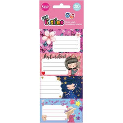 ΕΤΙΚΕΤΕΣ ΑΥΤΟΚ THE LITTLIES ΚΟΡΙΤΣΙ 20ΤΕΜ 5ΦΥΛΛΑ