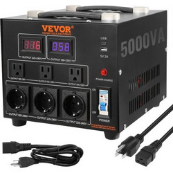 Μετασχηματιστής Τάσης VEVOR 5000W, Βαρέως Τύπου, CE Πιστοποιημένος DYZHQ110V230VQLPQV2