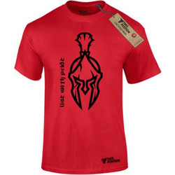 T-SHIRT ΑΝΔΡΙΚΟ ΒΑΜΒΑΚΕΡΟ, TAKEPOSITION, SPARTANS PRIDE, ΚΟΚΚΙΝΟ, 307-5526-prosf