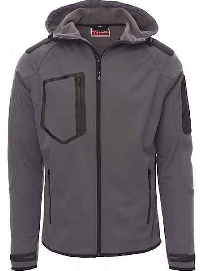 Αδιάβροχο Τζάκετ Εργασίας Extreme Γκρι & Κουκούλα Softshell PAYPER