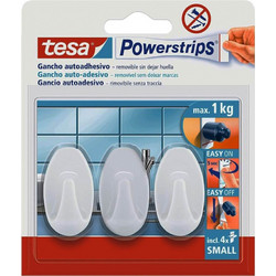 ΑΓΚΙΣΤΡΑ OVAL ΜΙΚΡΟ ΛΕΥΚΟ ΣΕΤ 3τμχ 57533 TESA Ποσοτ.6.00