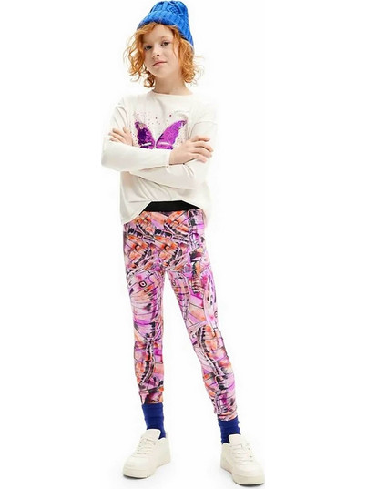 Desigual παιδικό κολάν με floral print - 24WGKK05 Ροζ