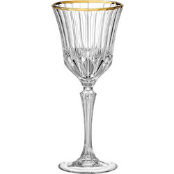 RCR Crystal Ποτήρι Νερού Κρυστάλλινο Κολωνάτο Adagio Gold 280ml 0803349