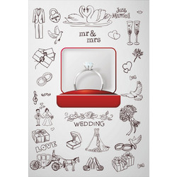 ΚΑΡΤΑ ΓΑΜΟΥ RING 13Χ8.50cm ΜΕ ΦΑΚΕΛΟ