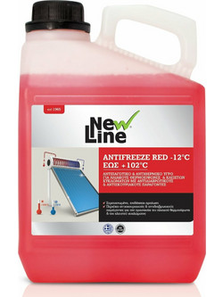 Antifreeze Red -12C + 102C Αντιπαγωτικό + αντιθερμικό υγρό για ηλιακούς θερμοσίφωνες και κλειστών κυκλωμάτων 3L