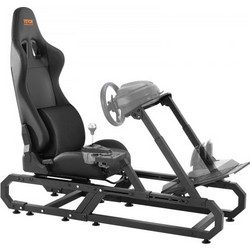VEVOR Racing Wheel Stand For Logitech G923/G920/G29, Heavy Duty Steel Driving Simulator Cockpit-Thrustmaster T248P, Ρυθμιζόμενο ύψος και γωνία πεντάλ ποδιού στηρίγματος τιμονιού, Μέγιστο φορτίο 330 LB