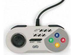 ORB Snes Turbo Wired Controller White