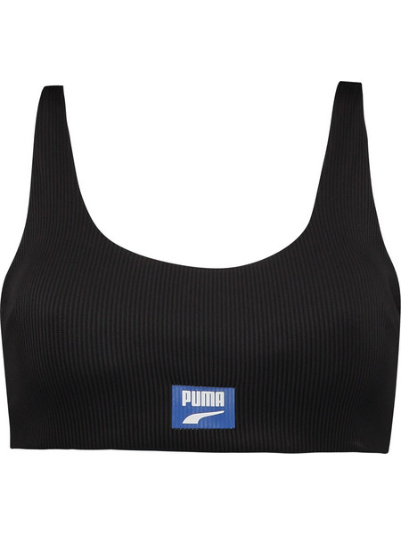 Puma Swim Dobotex Ribbed Scoop Neck Αθλητικό Γυναικείο Μαγιό Bikini Top Μαύρο 701221721-001