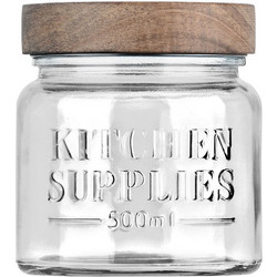 Estia ESTIA ΔΟΧΕΙΟ ΑΠΟΘΗΚΕΥΣΗΣ ALLURE ΓΥΑΛΙΝΟ 500ml 10x10x11cm