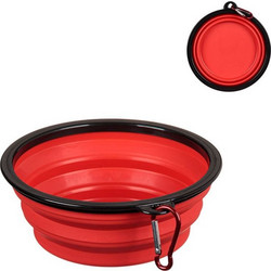 Πτυσσόμενο Μπολ Βόλτας Κόκκινο 650 ml