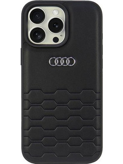 Audi Synthetic Leather iPhone 16 Pro Max 6.9" black/black hardcase AU-TPUPCIP16PM-GT/D2-BK