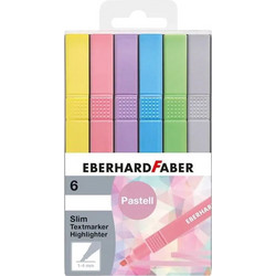 Eberdhardfaber ΜΑΡΚΑΔΟΡΟΙ ΥΠΟΓΡΑΜΜΙΣΗΣ SLIM 6 ΠΑΣΤΕΛ ΧΡΩΜΑΤΑ