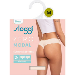 Sloggi Zero Modal 2.0 Γυναικεία String Εκρού 2Pack 10214693-6308