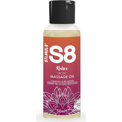 Stimul8 S8 Green Tea & Lilac Blossom Massage Oil 50ml