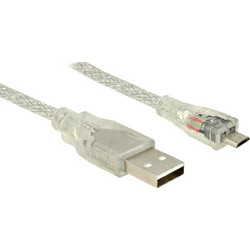 Micro USB Cable 1m Transparent