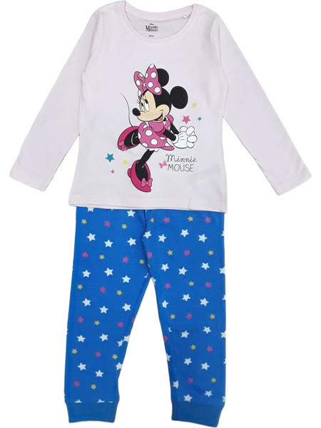 Πιτζάμα Μακρυμάνικη Minnie Pink Blue Stars 8020339