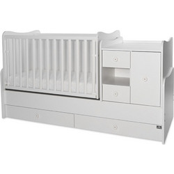 Lorelli MiniΜax New Πολυμορφική Κούνια για Στρώμα 60x120cm Λευκή 10150500024A