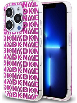 DKNY TPU Repeat Pattern Case Θήκη Σιλικόνης για iPhone 15 Pro Max Φούξια