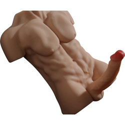 Realistic Male Torso with 7" Dildo - Flesh 8.5kg