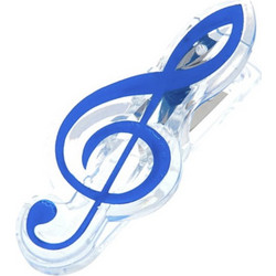 agifty Music Clip Violin Clef Blue