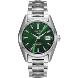 Roamer Ανδρικό Ρολόι Αυτόματο με Πράσινο Μεταλλικό Μπρασελέ R210665417520