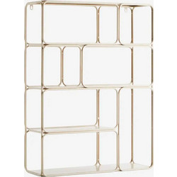 Ραφιέρα μεταλλική Madam Stoltz Iron Off white 7 shelves 60x20x80 cm