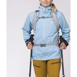 Salewa Puez Aqua 4 Γυναικείο Μπουφάν Χειμωνιάτικο Κοντό Γαλάζιο 28616-3020